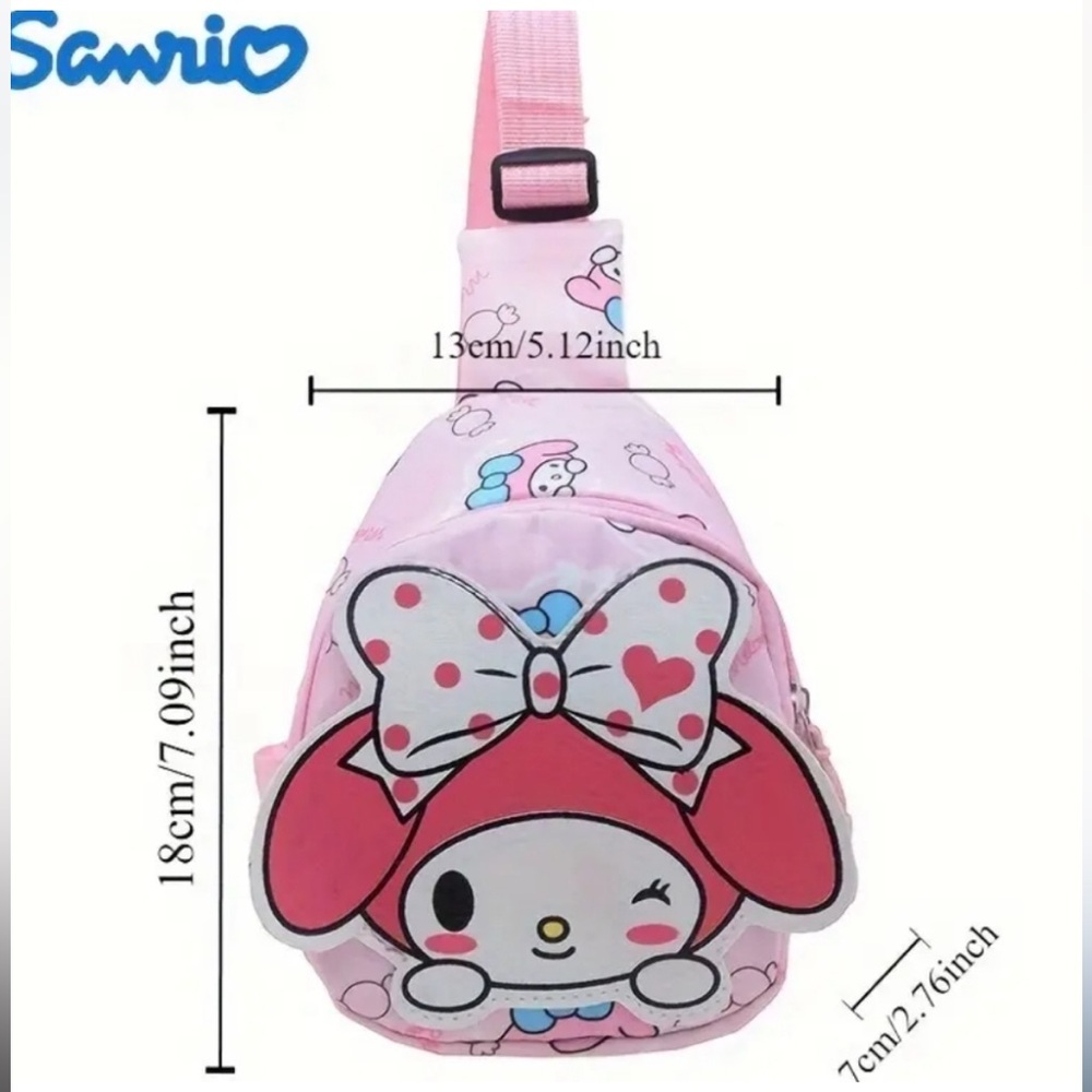 SANRIO, Kuromi Backpack, shoulder sling - Picture 3 of 3